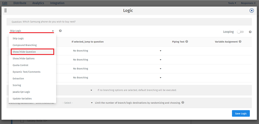Survey Software Help Image