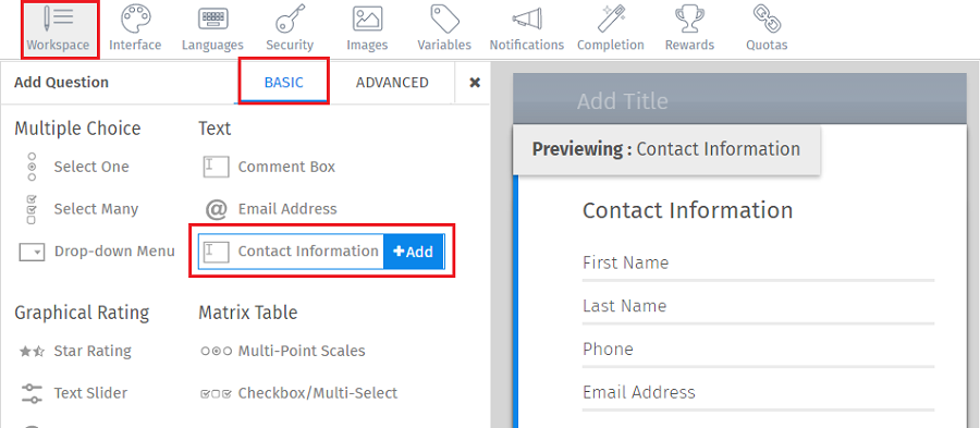 Survey Software Help Image